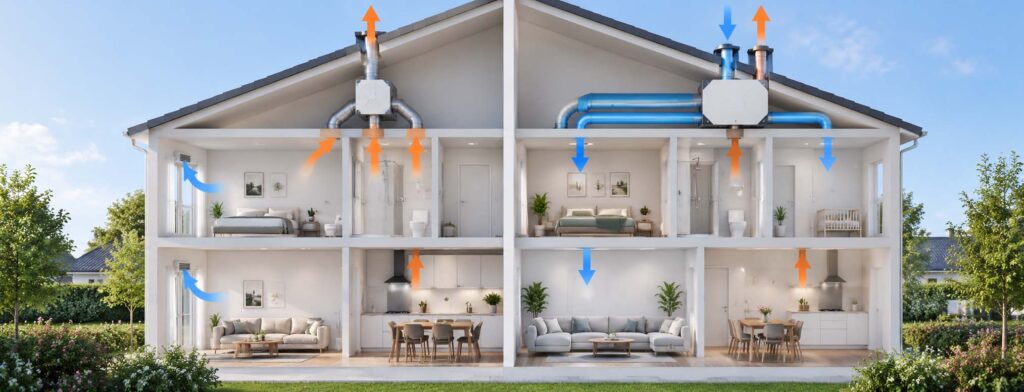 Verschil tussen mechanische ventilatie en wtw - hero